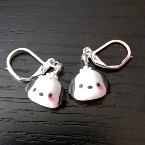 NEW Pochacco Resin Drop Earrings - Picture 1 of 1